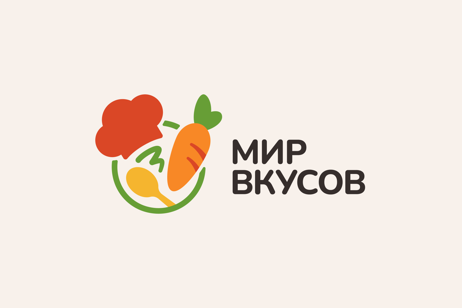 Логотип для кулінарного блогу «Мир вкусов»